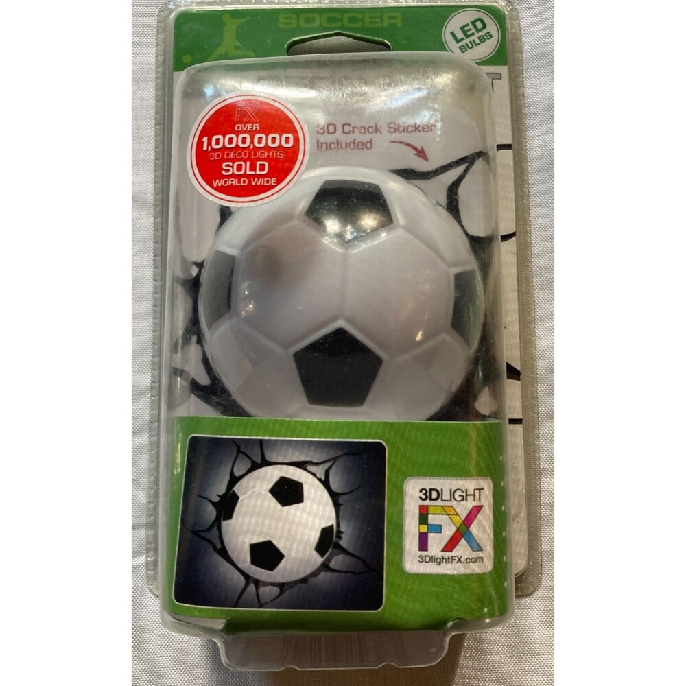 3D FX Deco Light Soccer Ball w/ “crack” Sticker